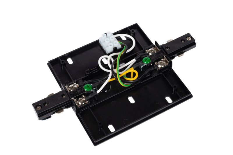 Lucide TRACK Napájanie - 1-okruhový systém osvetlenia koľajníc - Single/Double - Black (predĺženie)